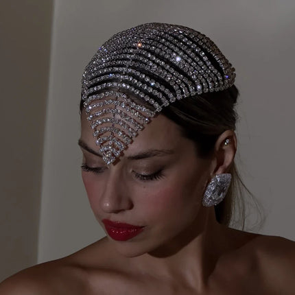 Rhinestone Crystal Head Chain