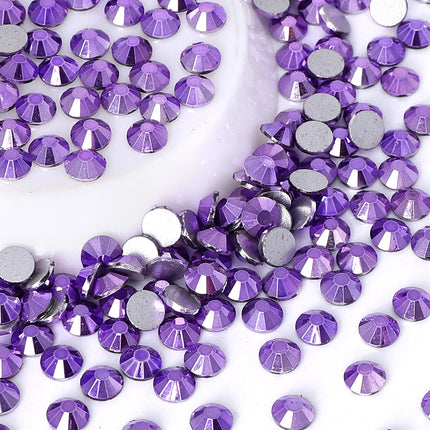 SS6-SS30 Top Quality Metallic Non-Hotfix Flatback Glass Rhinestones