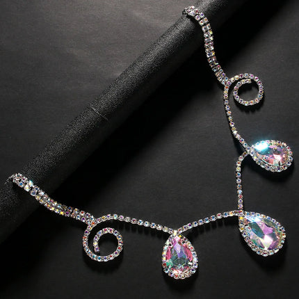 Rhinestone Drop Head Chain Headpiece