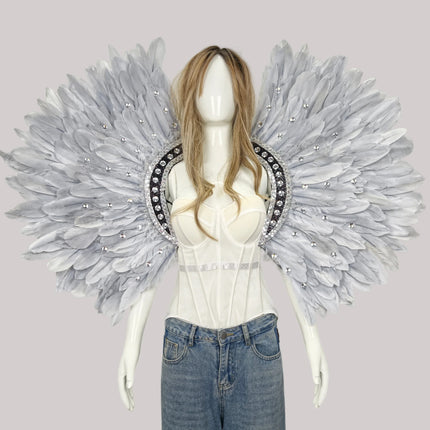 Unisex Feather Carnival Shawl & Scarf Performance Accessory