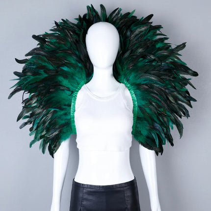 Festival Carnival Feather Shoulder Shawl