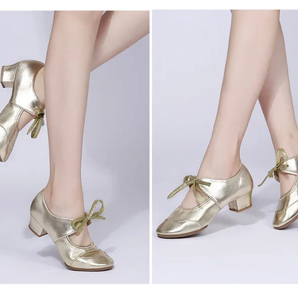 The Stardust Encore Practice Oxford – Leather Latin & Jazz Dance Shoe