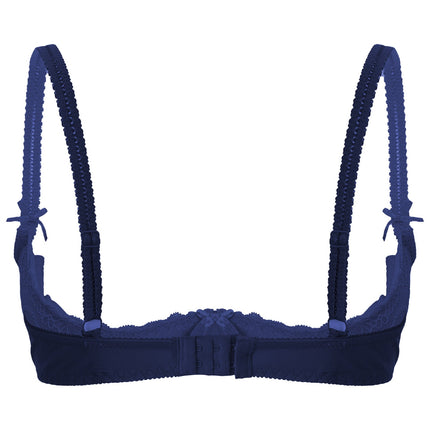 Lace Underwire Half-Cup Push-Up Bra