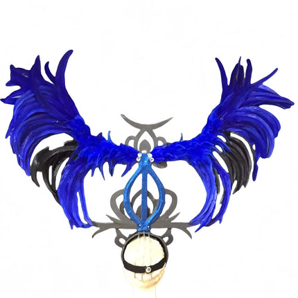 Feather headdress samba costume carnival halloween party bar performance hat makeup dance wings parade