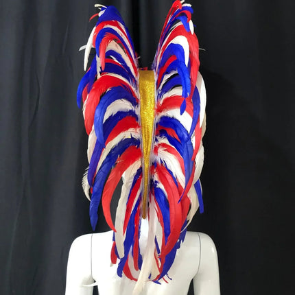 The Stardust Dynasty – Majestic Velvet & Feather Samba Masquerade Crown