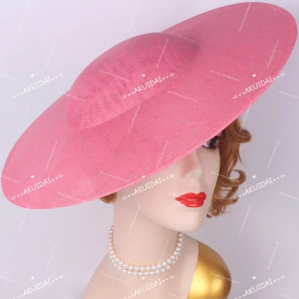 40cm Large Round Sinamay Fascinator Base DIY Millinery Derby Hat Headpiece Mold