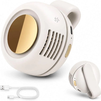 Portable Wearable Bladeless Clip-On Fan Set