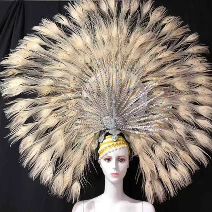 The Stardust Mirage – Premium Mohawk Feather Samba Carnival Headdress