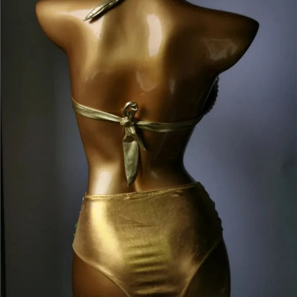 The Venus Horizon Rhinestone Bikini – Premium Crystal Triangle Showgirl Set