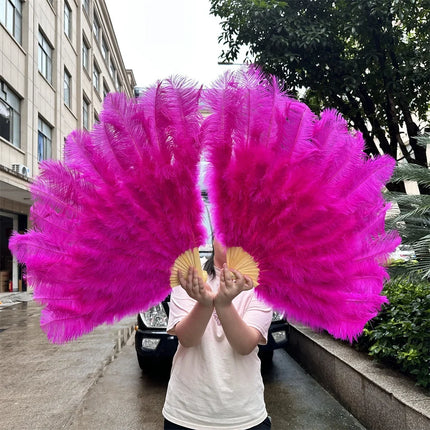 100CM Ostrich Feather Fans