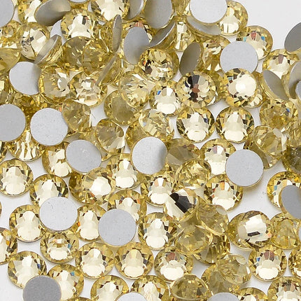 SS3-SS30 Yellow Series Non-Hotfix Glass Flat Back Rhinestones