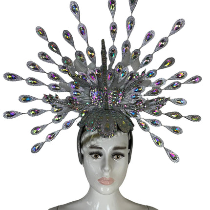 The Stardust Dionysia – Silver Starburst Carnival & Masque Ball Headdress