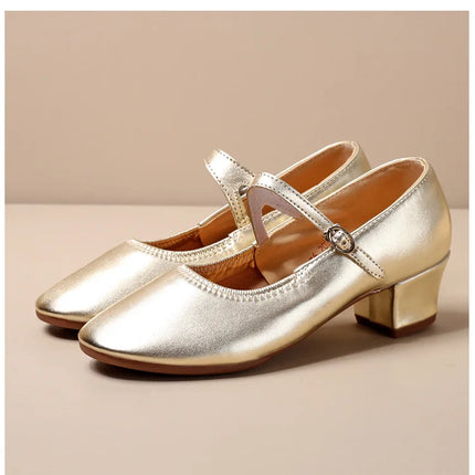 The Stardust Carousel Mary Jane – Classic Low-Heel Dance Pump