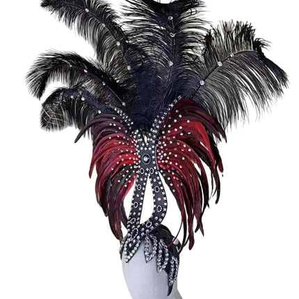 The Stardust Zenith – Premium Feathered Carnival & Samba Crown Headdress
