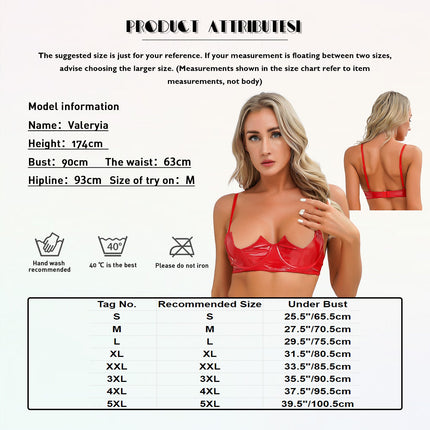 V-Notch Underwired Open Chest Bra Top
