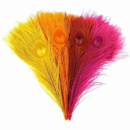 Premium Peacock Eye Feathers 10PC