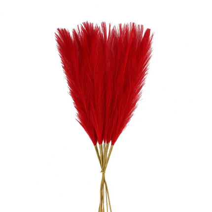 Deluxe Artificial Pampas Grass Fluffy Boho Floral Stem Set