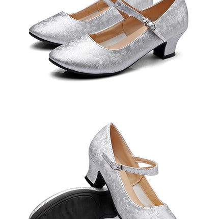 The Stardust Blossom Chinoiserie Dance Pump – Vintage Latin & Cabaret Heel