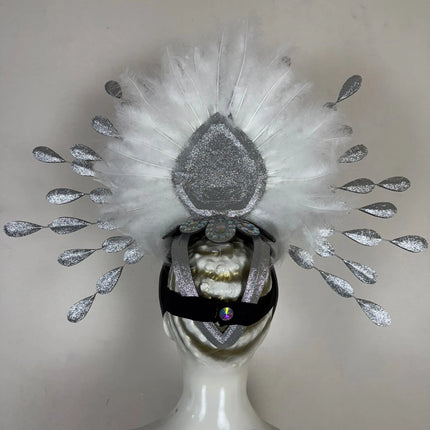 The Stardust Dionysia – Silver Starburst Carnival & Masque Ball Headdress