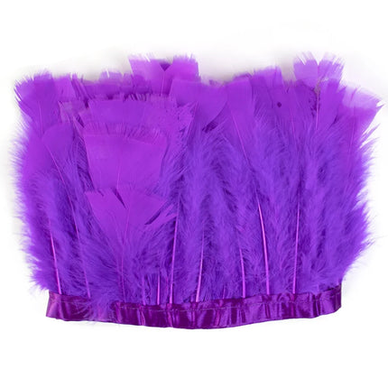 Professional Turkey Feather Fringe Trim 10-15cm