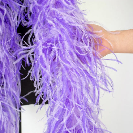 Mixed Color Ostrich Feather Boa & Shawl (2 Meters)