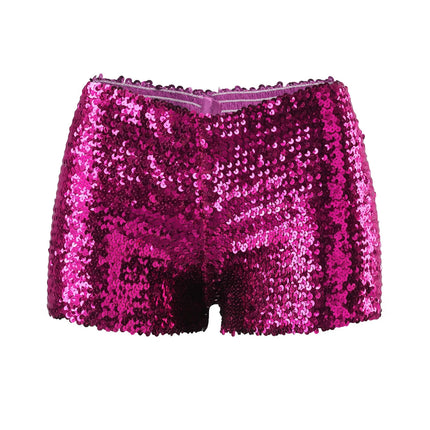 The Stardust Encore Sequin Shorts – High-Waist Performance Hot Pants