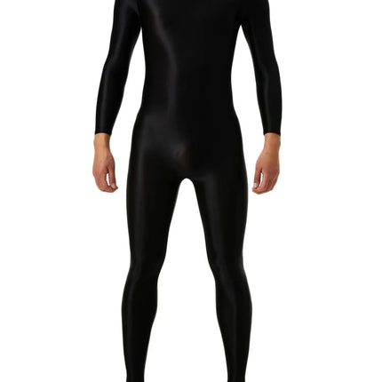 Candy Color Oil Glossy Full-Body Shaping Bodysuit Satin Smooth Leotard