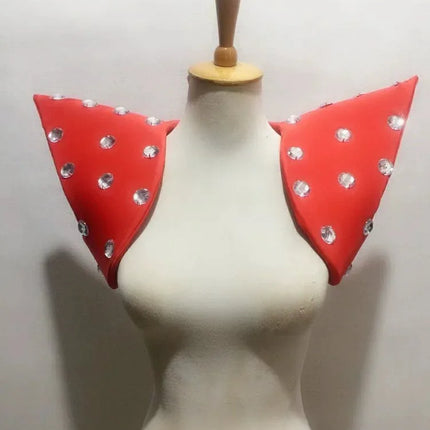 Avant-Garde Showgirl Shoulder Armor Vest – Carnival Stage & Performance Collar Piece