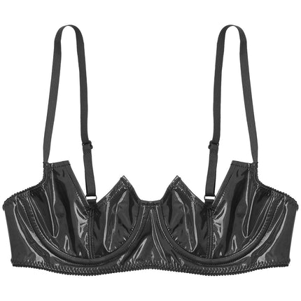 V-Notch Underwired Open Chest Bra Top