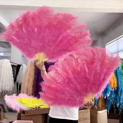 90CM Ostrich Feather Fans