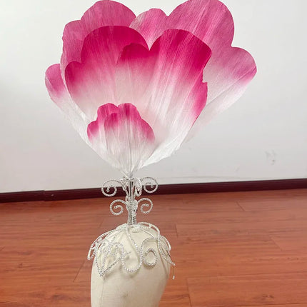 The Stardust Empress Blossom – Deluxe Crystal & Feather Carnival Headpiece Hair Jewelry