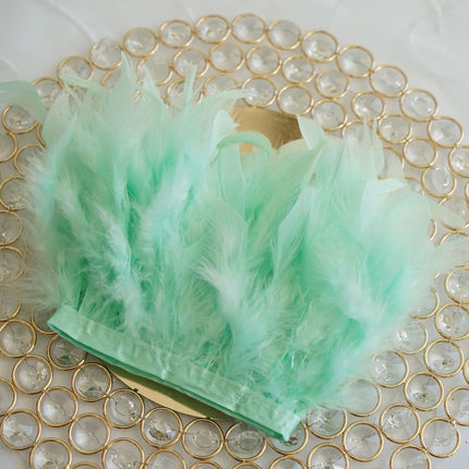 Multicolor Turkey Feather Trim Fringe Fluffy Ribbon