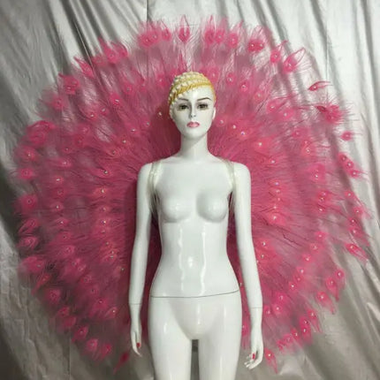 The Stardust Victoria Cabaret – Deluxe Angel Feather Wing & Headdress Stage Costume Set