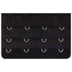 4row-4hooks Black / 12pcs