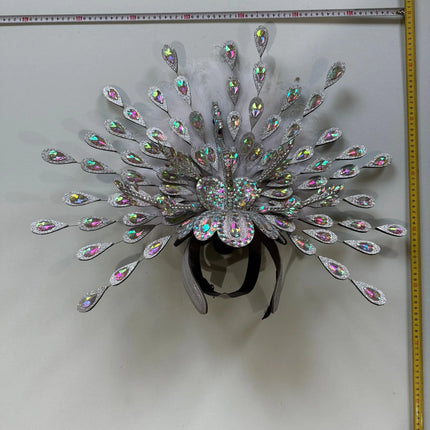 The Stardust Dionysia – Silver Starburst Carnival & Masque Ball Headdress