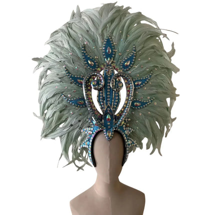 The Stardust Copacabana Feather Crown – Samba Parade Headdress