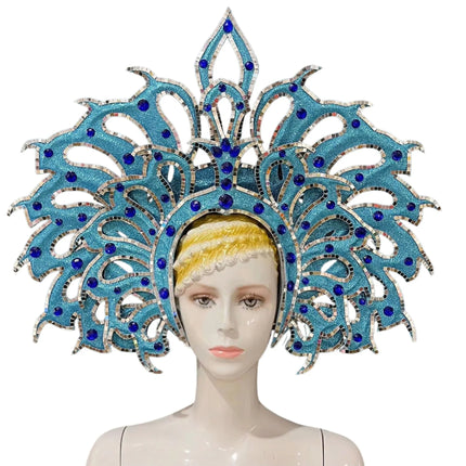 Brazil Rio Spanish Cuba Santiago Havana Venice Dionysia carnival Float Mask dress masque ball costume samba Golden Crown