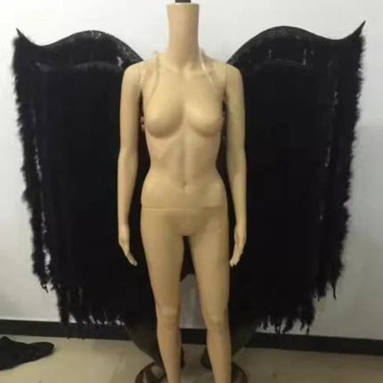 Large Feather Wing Backpiece with Shoulder Straps