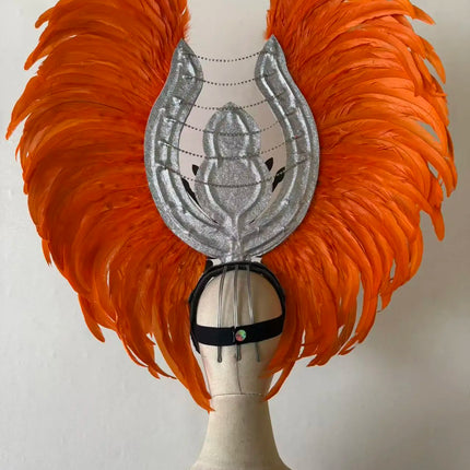 The Stardust Aurora Feather Headdress – Light Purple Cabaret & Carnival Crown