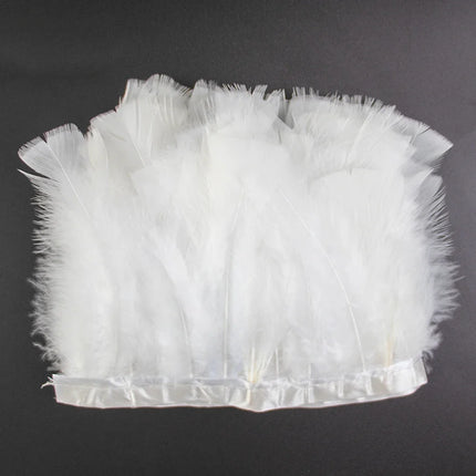 Professional Turkey Feather Fringe Trim 10-15cm