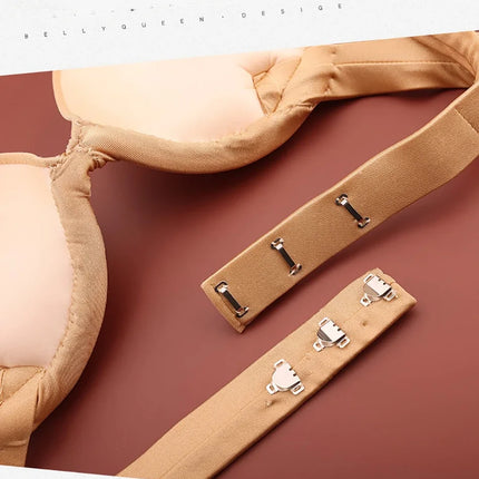 Handmade Steel Ring Gathered Nude Performance Bra Cup