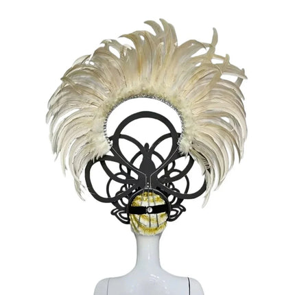 The Stardust Luminary Crown – Lavender & Multi-Tone Samba Carnival Headdress