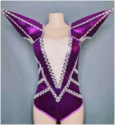Rock Punk Epaulet Collar Jumpsuit & Concert Performance Costume