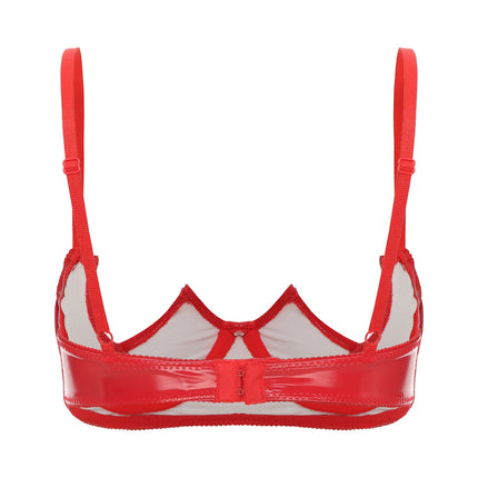V-Notch Underwired Open Chest Bra Top