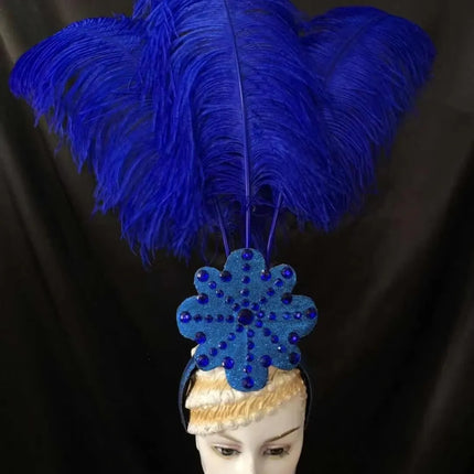 The Stardust Flora Cabaret Crown – Five-Flower Rhinestone Headdress
