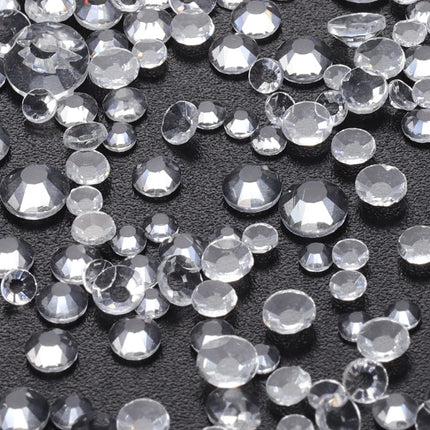 1440PCS SS3-SS20 Mix Size Non-Hotfix Glass FlatBack Rhinestones