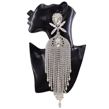 Rhinestone Sunburst Headpiece & Earring Set