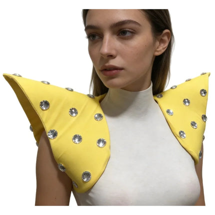 Avant-Garde Showgirl Shoulder Armor Vest – Carnival Stage & Performance Collar Piece