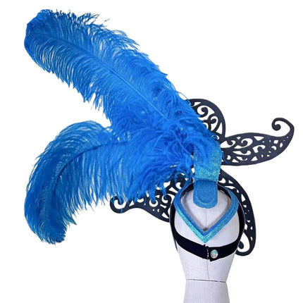 The Stardust Zenith – Premium Feathered Carnival & Samba Crown Headdress