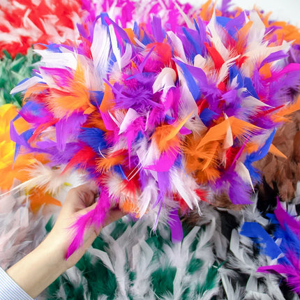 Fluffy Turkey Feathers Trim Ribbon Fringe
